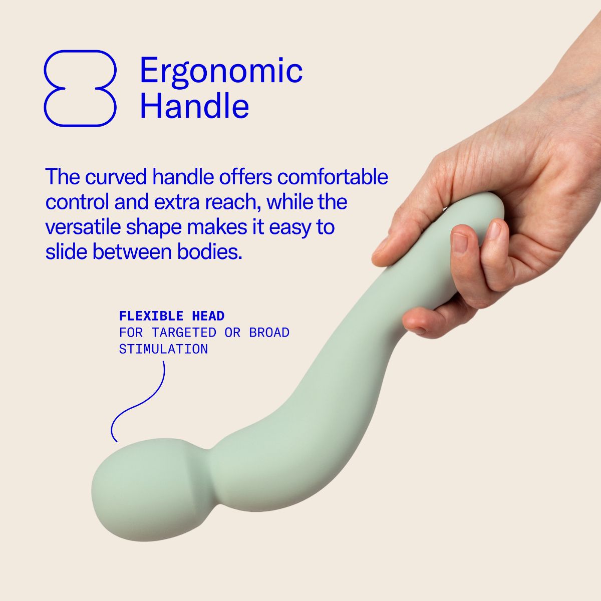 Dame - Com Wand Vibrator - Sage foto 4