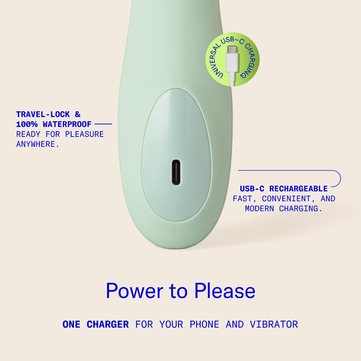 Dame - Com Wand Vibrator - Sage foto 3