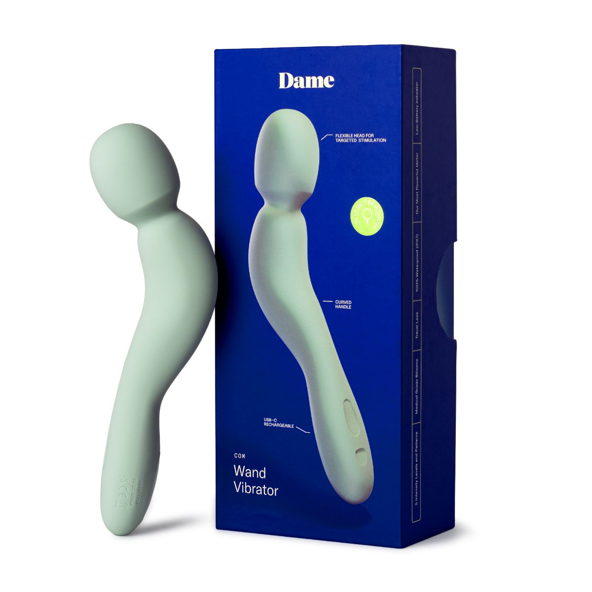 Dame - Com Wand Vibrator - Sage