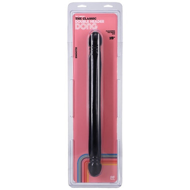 sleeping with an anal plug E.I.S. Doppeldildo mit Saugfuß 17,5 cm schwarz (021113-100678TO) ab 10.99 € main image 0