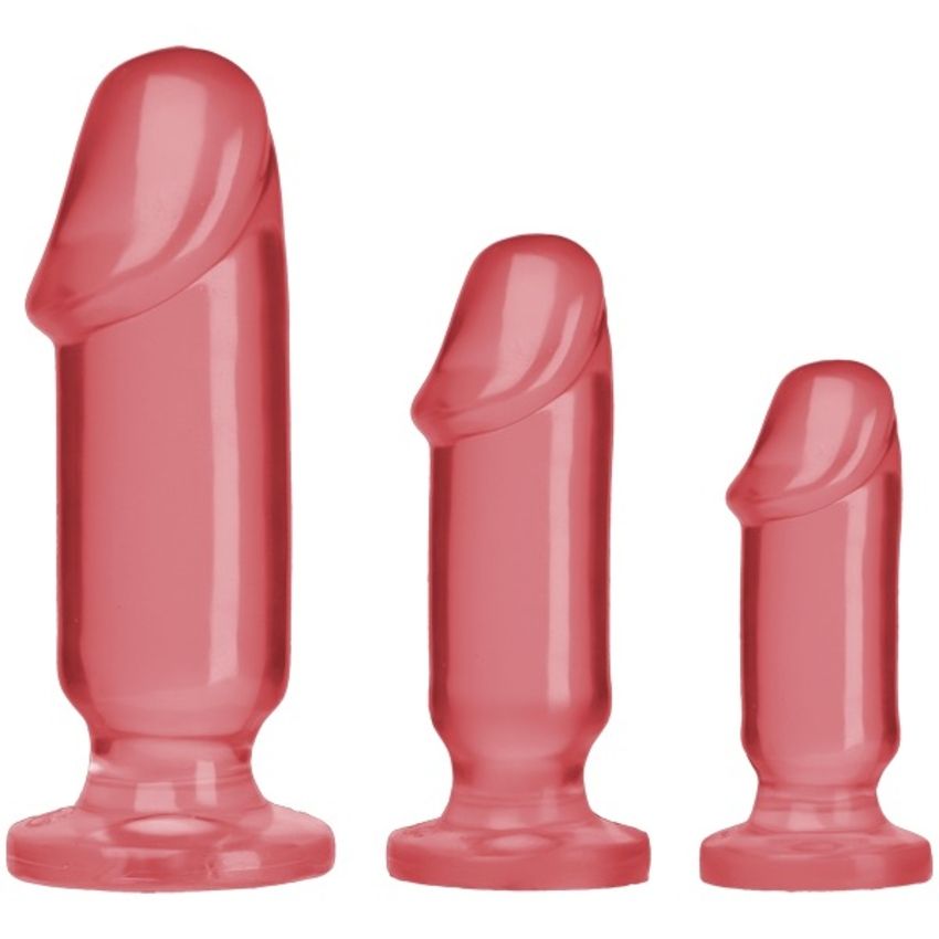 Doc Johnson - Crystal Jellies Anal Starter Kit - Roze