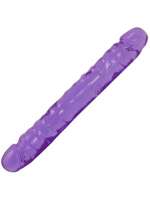Doc Johnson - Crystal Jellies Jr. Double Dong - Paars