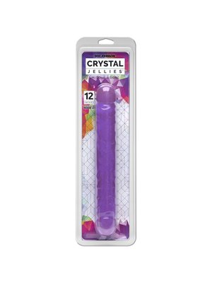Doc Johnson - Crystal Jellies Jr. Double Dong - Paars