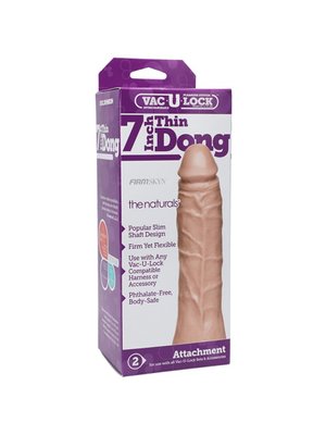 Doc Johnson - VacULock Dunne DildoThe Naturals - Vanille