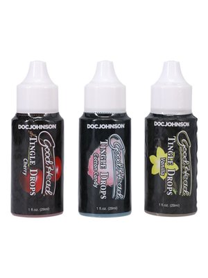 Doc Johnson - GoodHead Tingle Drops 3 smaken - 29 ml