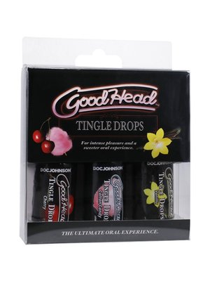 Doc Johnson - GoodHead Tingle Drops 3 smaken - 29 ml