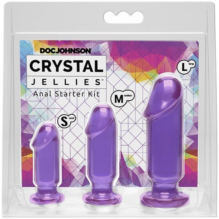 Doc Johnson - Crystal Jellies Anal Starter Kit - Paars foto 2