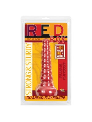 Doc Johnson - Red Boy Butt Plug Red Ringer Anaal Dildo - Rood