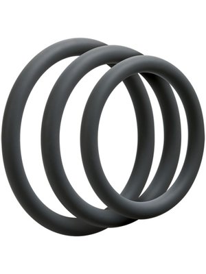 Doc Johnson - OptiMALE 3 C-Ring Set Dun - Grijs