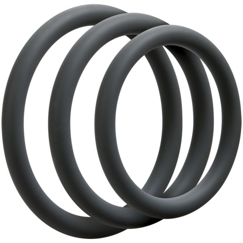 Doc Johnson - OptiMALE 3 C-Ring Set Dun - Grijs