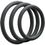 Doc Johnson - OptiMALE 3 C-Ring Set Dun - Grijs