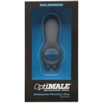 Doc Johnson - OptiMALE Oplaadbare Vibrerende C-Ring - Grijs