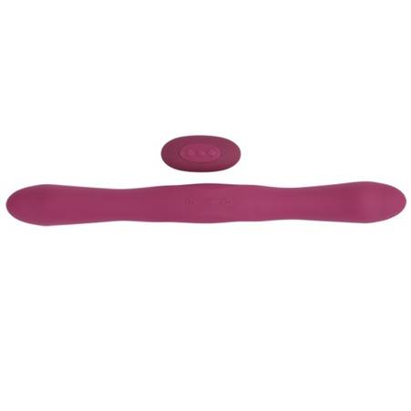 Doc Johnson - Dual Vibrator with Remote Control - Red Doc Johnson - Dual Vibrator with Remote Control - Red