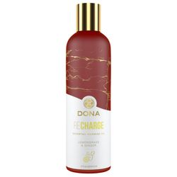 Dona - Essential Massage Olie Recharge Citroengras & Gember 120 ml