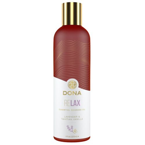Dona - Ätherisches, veganes Massageöl Relax Lavendel und Tahiti-Vanille