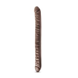 Dr. Skin – Realistyczne dwustronne dildo 45 cm – czekoladowe