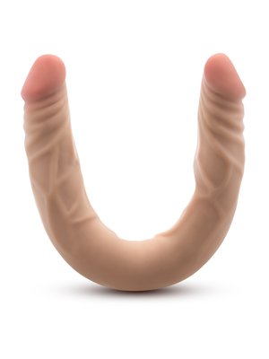 Dr. Skin – Plus 35,5 cm Buigzame Dubbele Dildo – Beige
