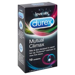 10 Durex vertragende ribbel condooms