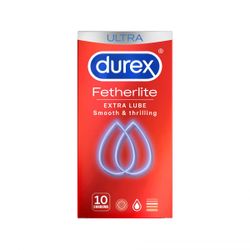 Durex Thin Feel Extra Lubricant - 10 Condoms