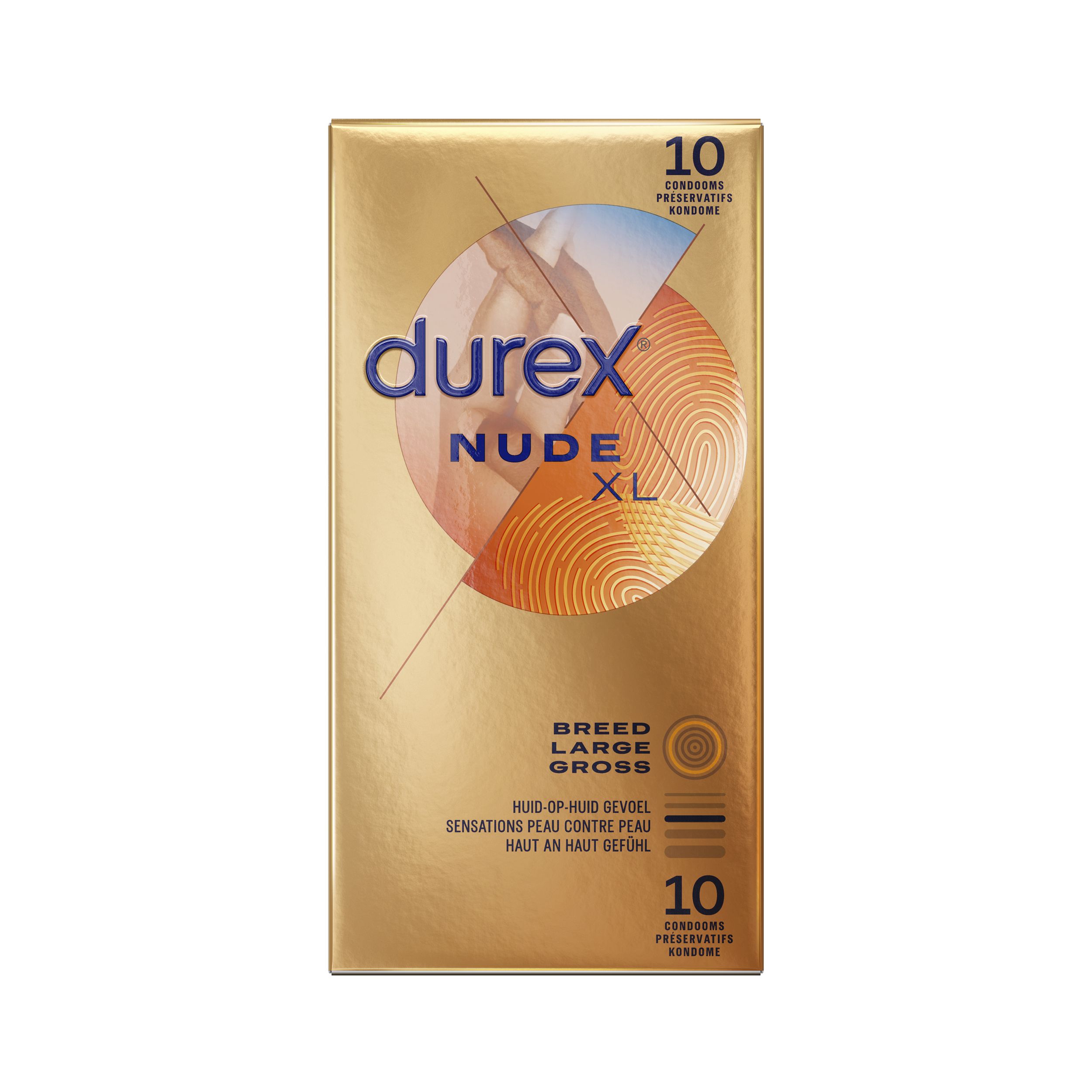Condones Durex Nude XL - 10 unidades - EasyToys