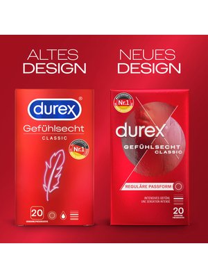 Durex Gevoels Echt Classic Condooms - 20 stuks.