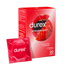 Durex - Condoms with Strawberry Flavor - 20 pieces