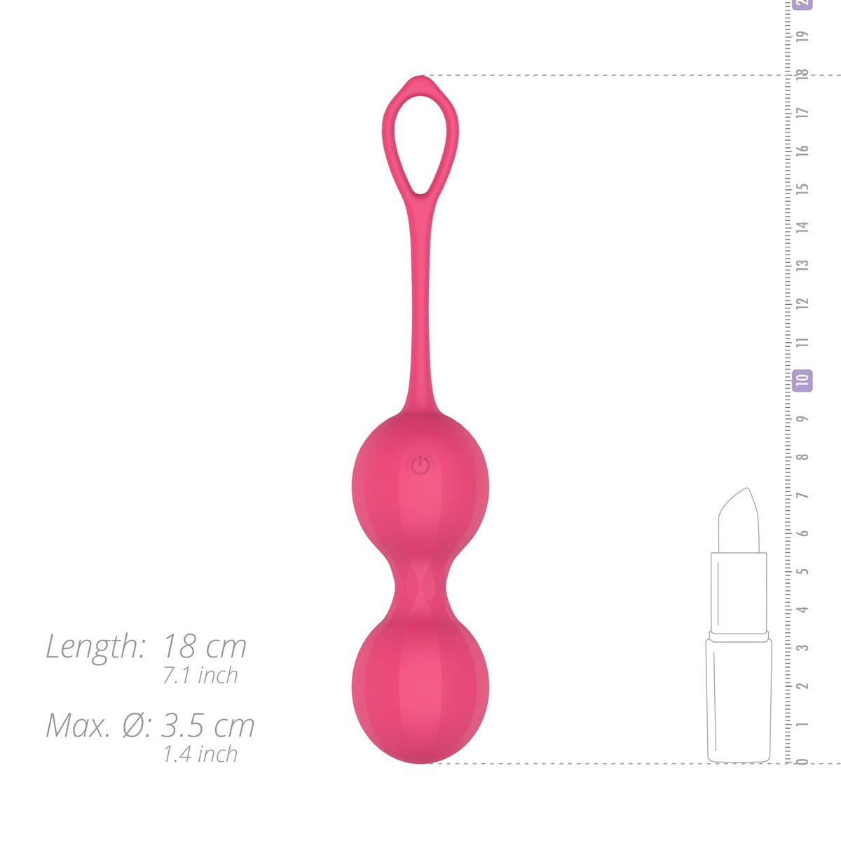 EasyConnect - Vibrerende Kegel Balletjes Stella app gestuurd