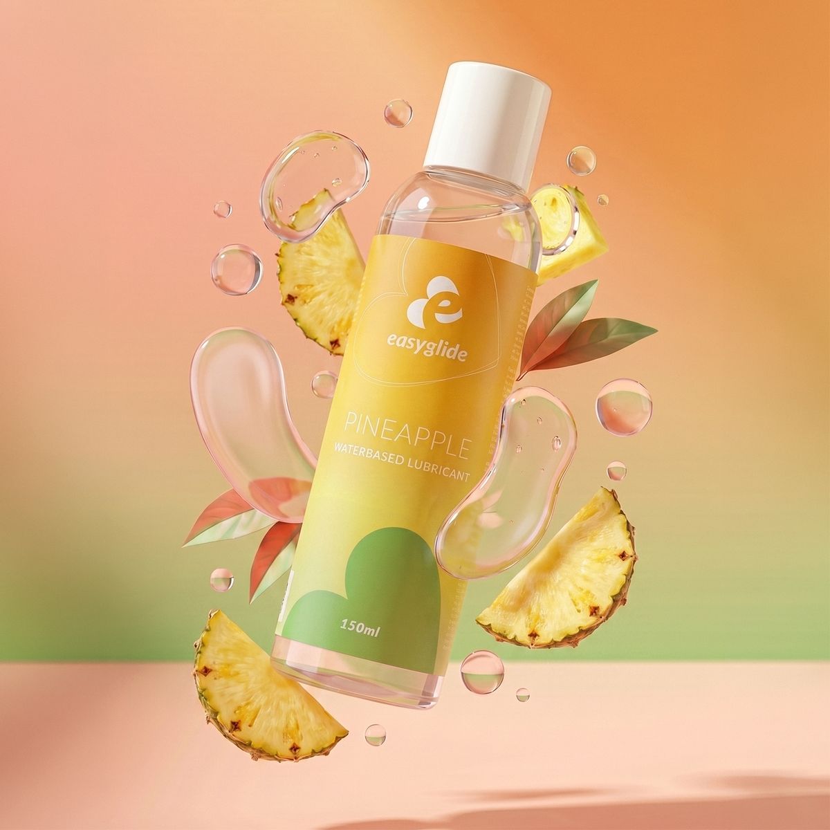 EasyGlide - Ananas Glijmiddel Op Waterbasis - 150 ml foto 2