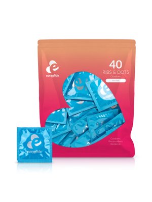 EasyGlide - Ribs and Dots Condooms - 40 stuks