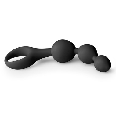 Schwarzer Analdildo in Kugelform aus Silikon - EasyToys Schwarzer Analdildo in Kugelform aus Silikon - EasyToys