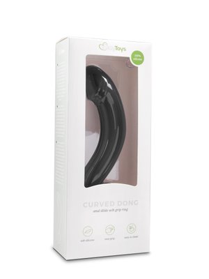 Zwarte siliconen prostaat dildo