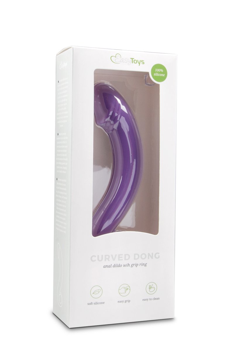 Siliconen prostaat dildo - paars