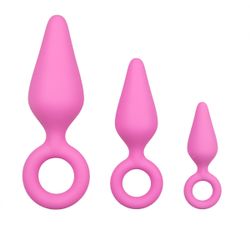 Set de plug anales rosa - EasyToys Anal Collection