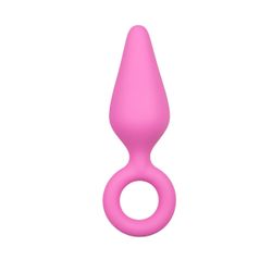 Buttplugs Plug anali Rosa con Anello di Estrazione - Medie