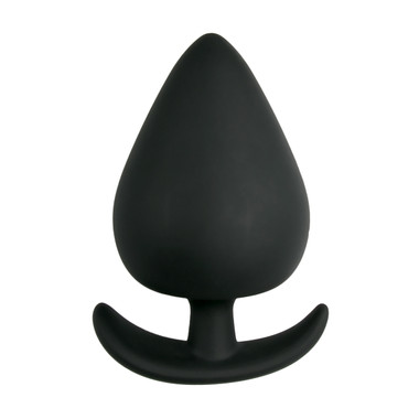 Plug anal negro en ancla - Grande