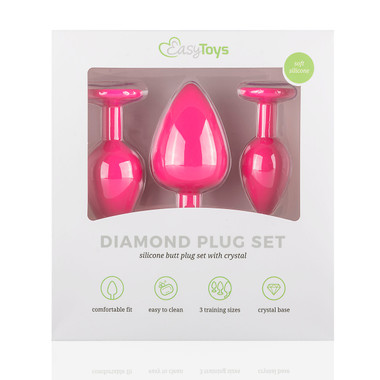 Plug Anal Ventouse Rose Pastel Taille M - Plaisir Emoi - Neuf Et Intact
