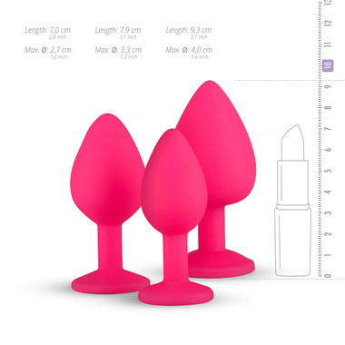 lubricadores anales 2 In 1 Butt Plug | Anal Clitoris Stimulator