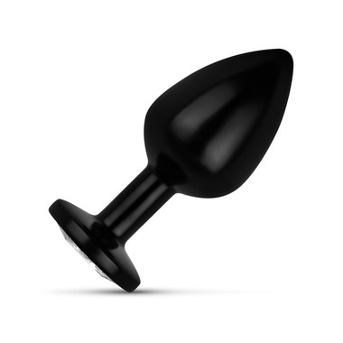 Anal Collection - Butt Plug M - Schwarz/Silber - EasyToys