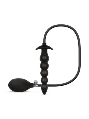 Anal Collection - Opblaasbare Dildo met Pomp 20 cm - Zwart
