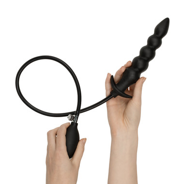 aufpumpbarer dildo Black Giant Latex Balloon Aufpumpbarer XXL-Dildo aus Latex main image 1