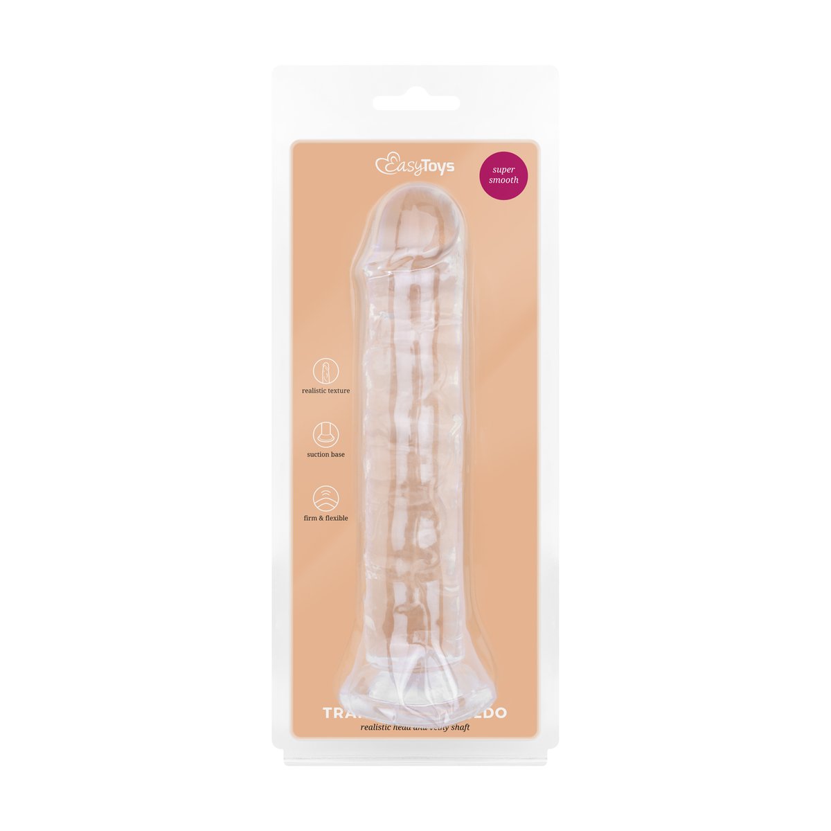 Jelly Dildo zonder ballen - 18 cm