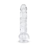 Jelly Dildo met Ballen - 13,5 cm