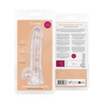 Jelly Dildo met Ballen - 13,5 cm