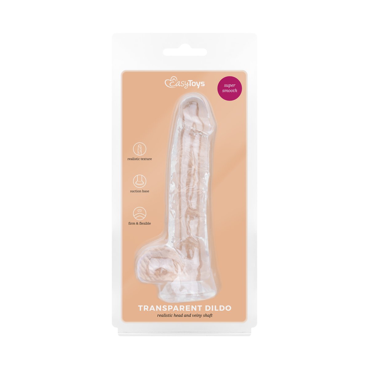 Jelly Dildo met Ballen - 13,5 cm
