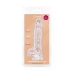 Jelly Dildo met Ballen - 13,5 cm