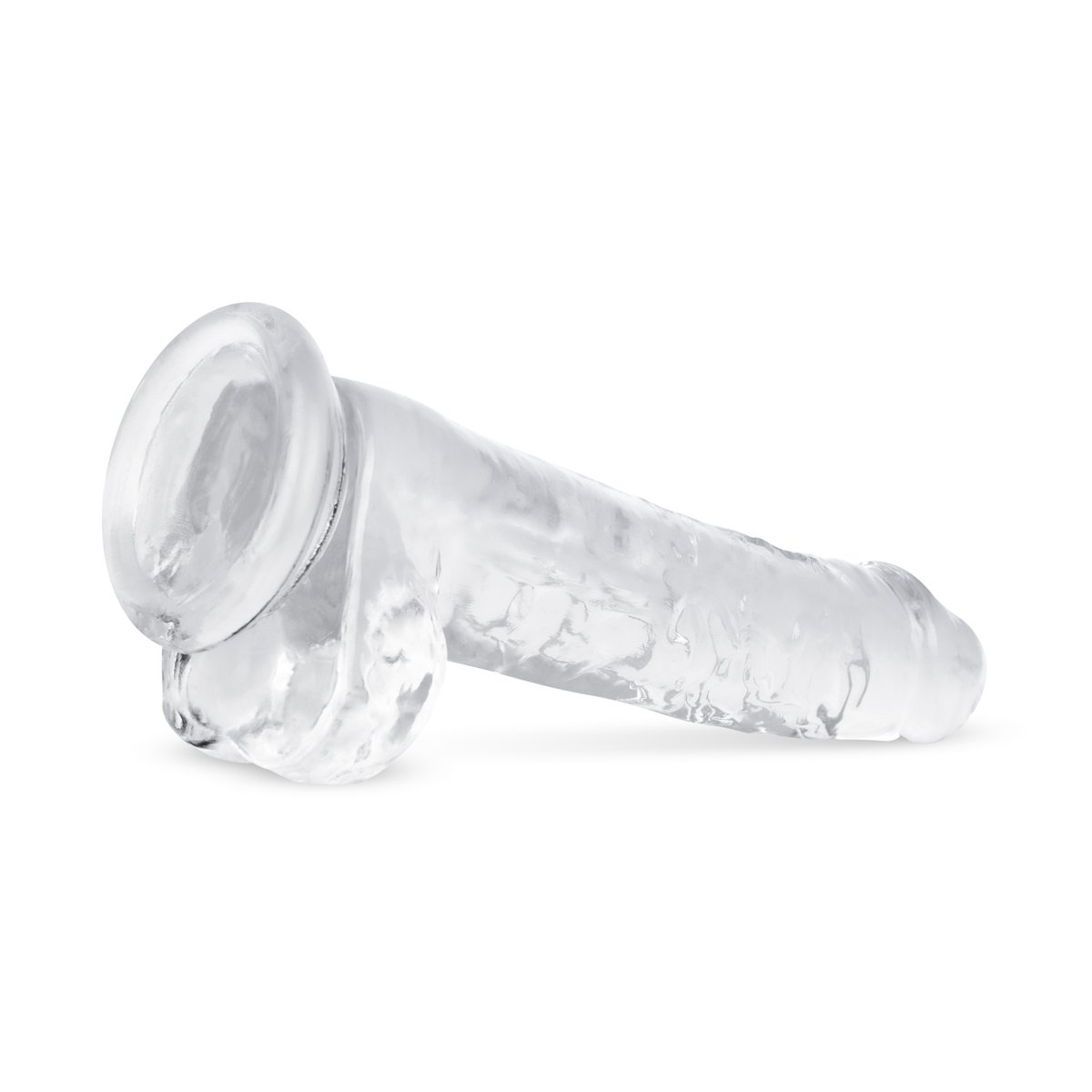 Jelly Dildo met ballen - 19 cm