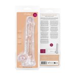 Jelly Dildo met ballen - 19 cm
