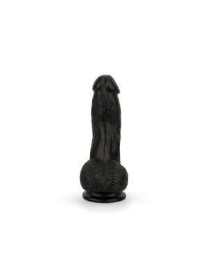 Dildo met ballen 12 cm - Zwart
