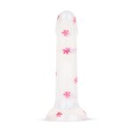 Dildo Collection Flower Power Dildo – Roze Glitterdesign 15 cm