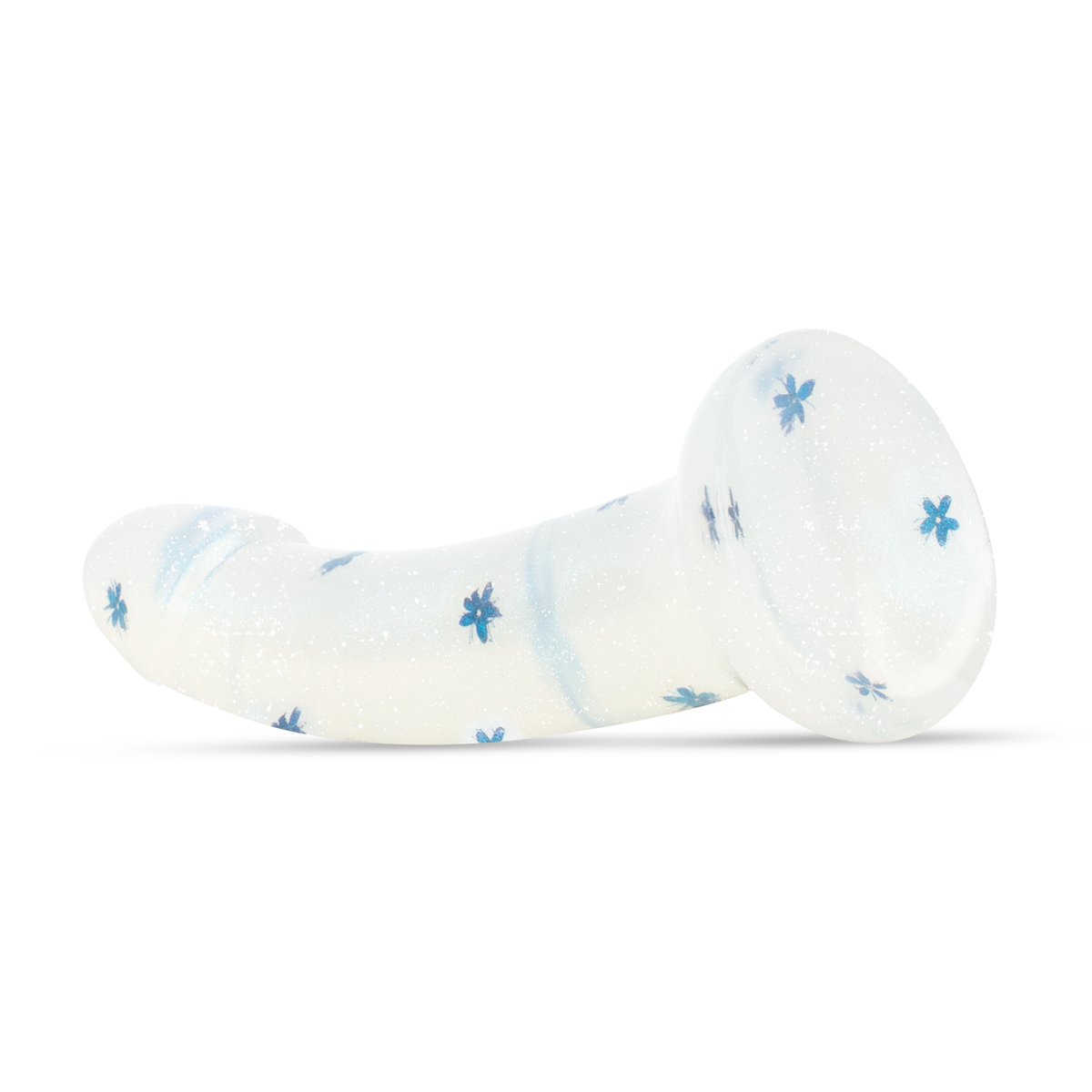 Dildo Collection Blossom Bliss Dildo – Blauw Glitterdesign 19 cm